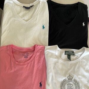 Lot of 4 Ralph Lauren Womens T-Shirts